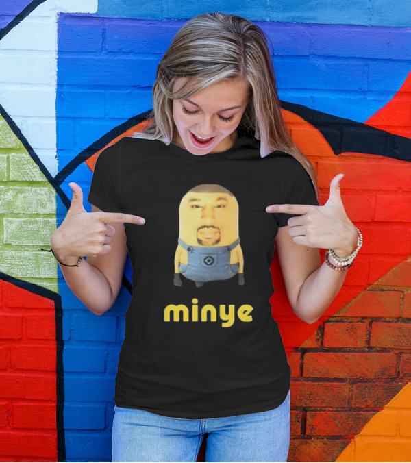 Dippytees Minye Minion Crossover Character Face T-Shirt