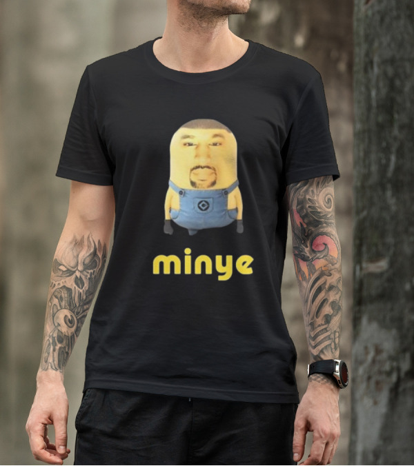 Dippytees Minye Minion Crossover Character Face T-Shirt