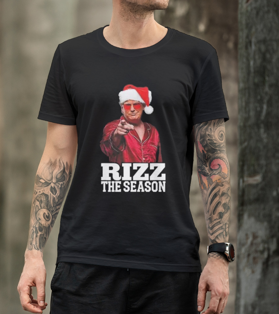 Rizz The Season Santa Christmas Pajama T-Shirt