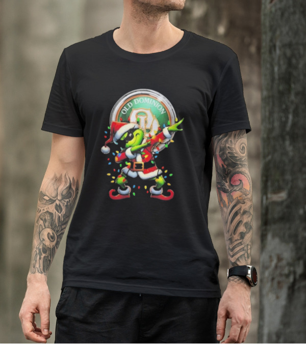 Old Dominion Freight Line Santa Grinch Dabbing Christmas T-Shirt
