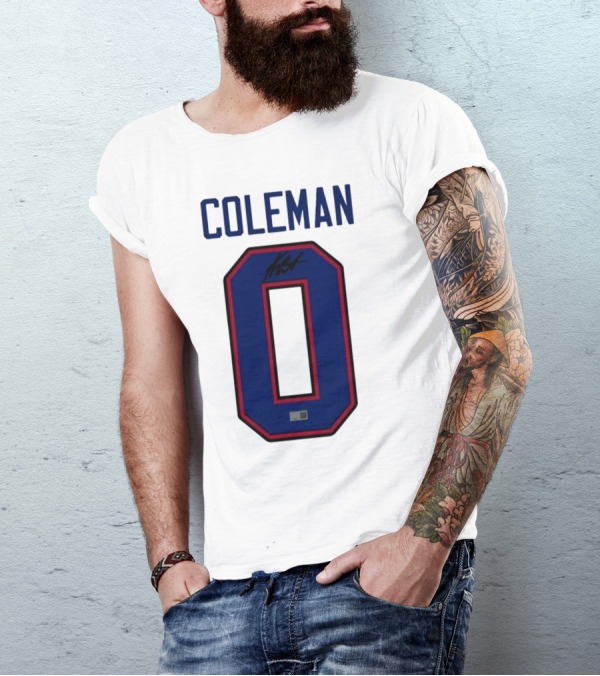 Coleman Signed Number 0 T-Shirt