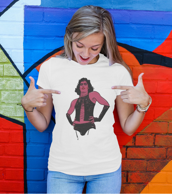 Macho Frank N Furter Rocky Horror Tim Curry Dr. Frank-N-Furter Iconic Costume Image T-Shirt