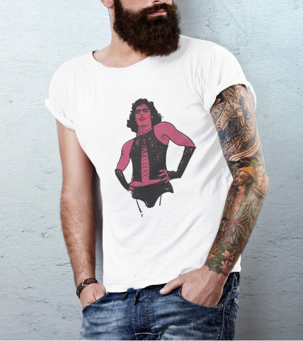 Macho Frank N Furter Rocky Horror Tim Curry Dr. Frank-N-Furter Iconic Costume Image T-Shirt