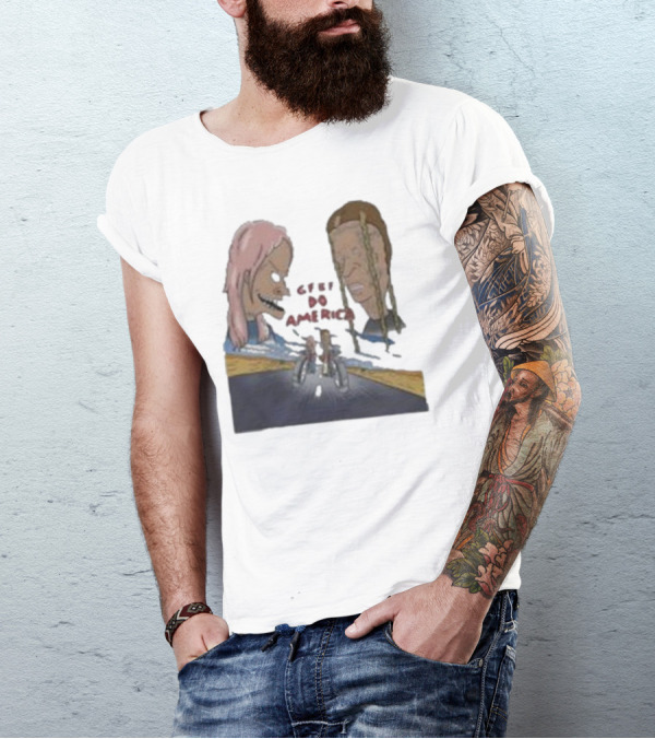 Beavis And Butt-Head X GFBF Do America Racing Adventure T-Shirt