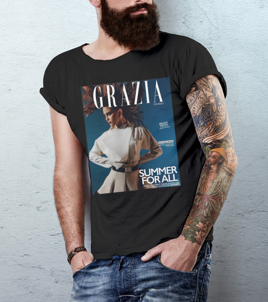 Grazia Latinoamerica Summer For All Melissa Barrera Juegos Olimpicos Paris T-Shirt