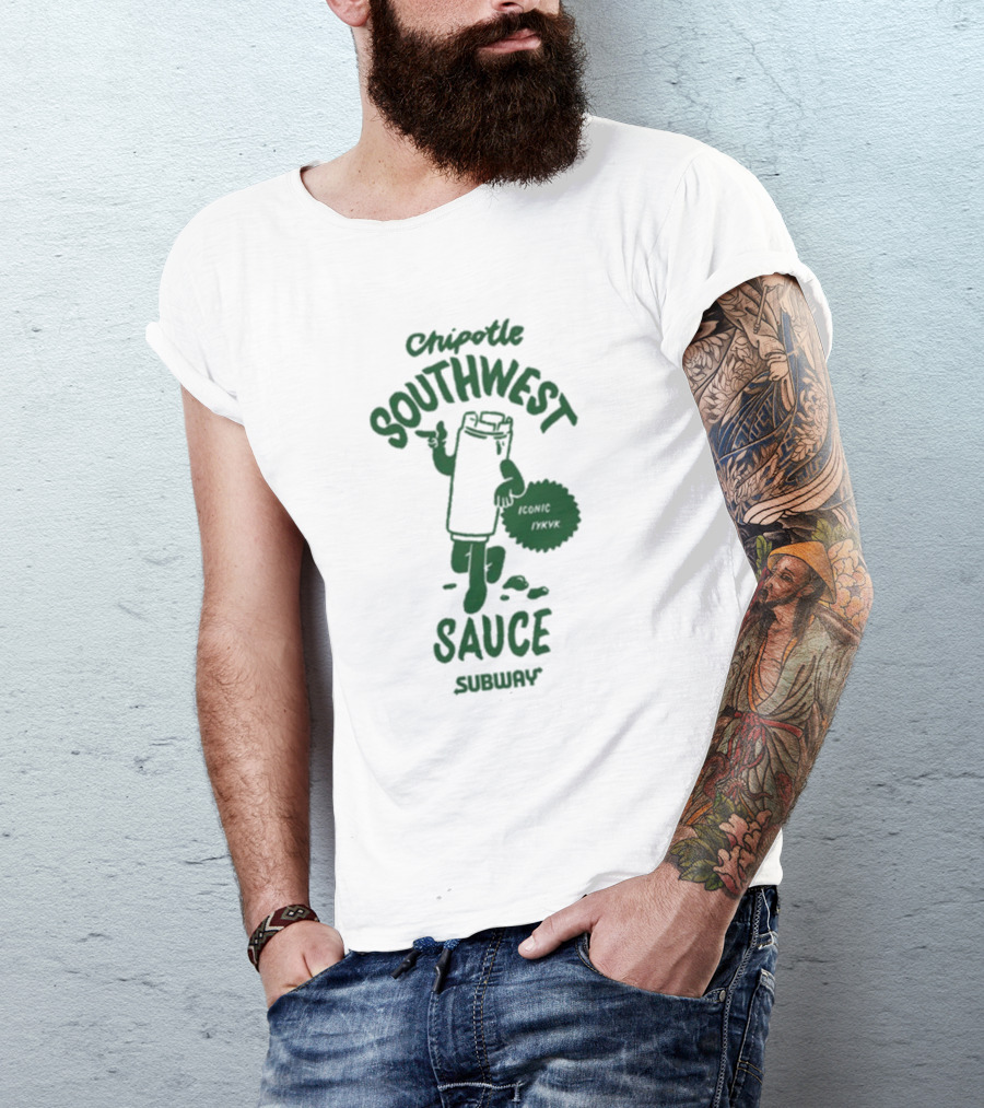 Chipotle Southwest Sauce Subway Iconic NYKVAK T-Shirt