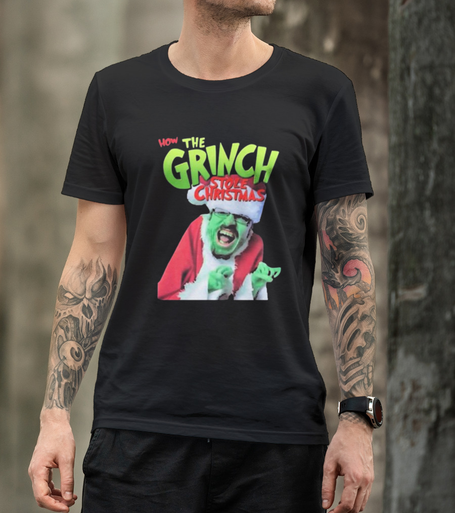 Ricky Berwick How The Grinch Stole Christmas Green Face Santa Costume T-Shirt