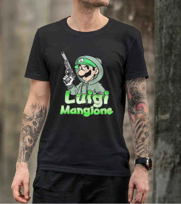 Luigi Mangione Super Mario Bros Parody That Go Hard T-Shirt