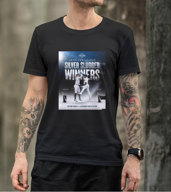 American League Silver Slugger Winners Aaron Judge Juan Soto New York Yankees AL Offensive Team Of The Year T-Shirt