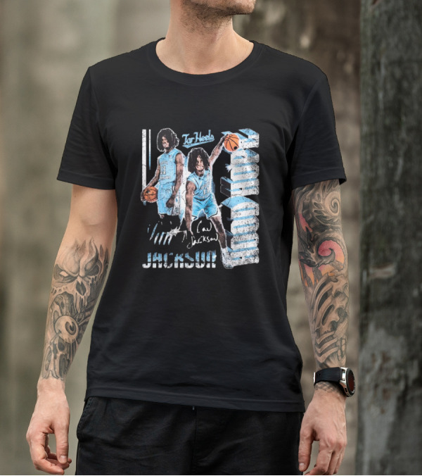Ian Jackson North Carolina Tar Heels Basketball Signature 90s Hood Hope T-Shirt