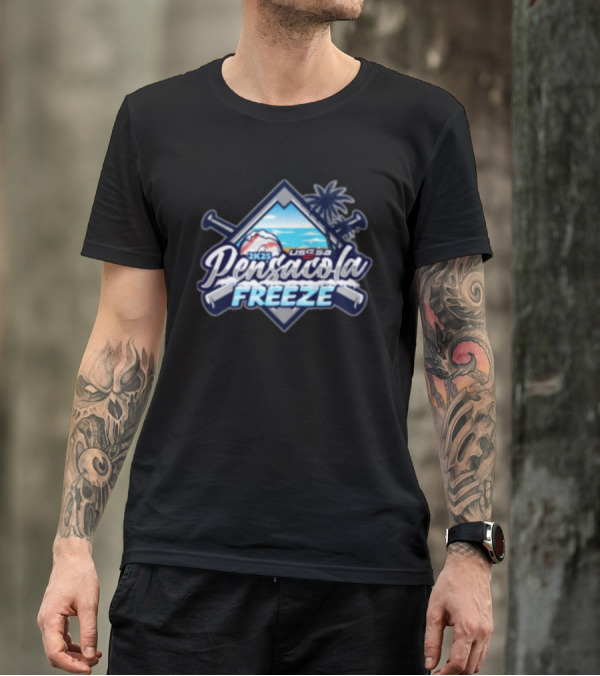Pensacola Freeze 2K25 USSSA Feb 15-16 Snowy Baseball Mountain Palm Tree Event T-Shirt