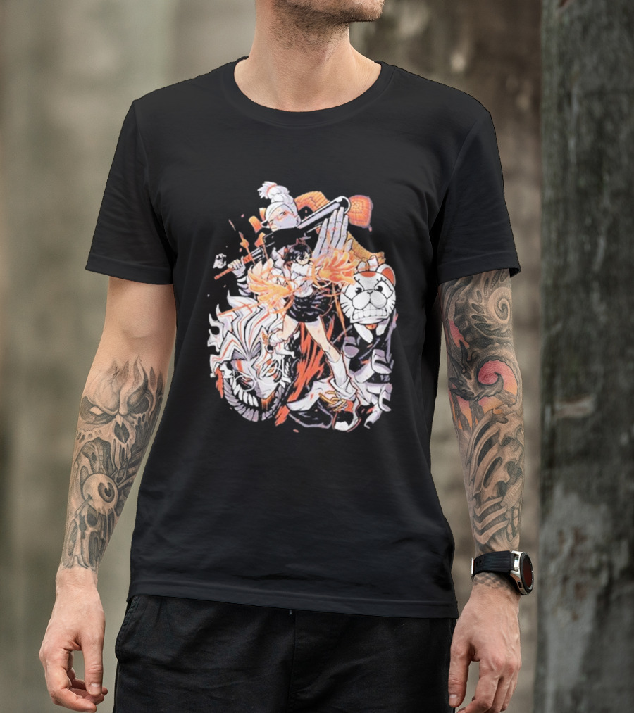 Doodle Toon Dandadan Manga Character Compilation T-Shirt