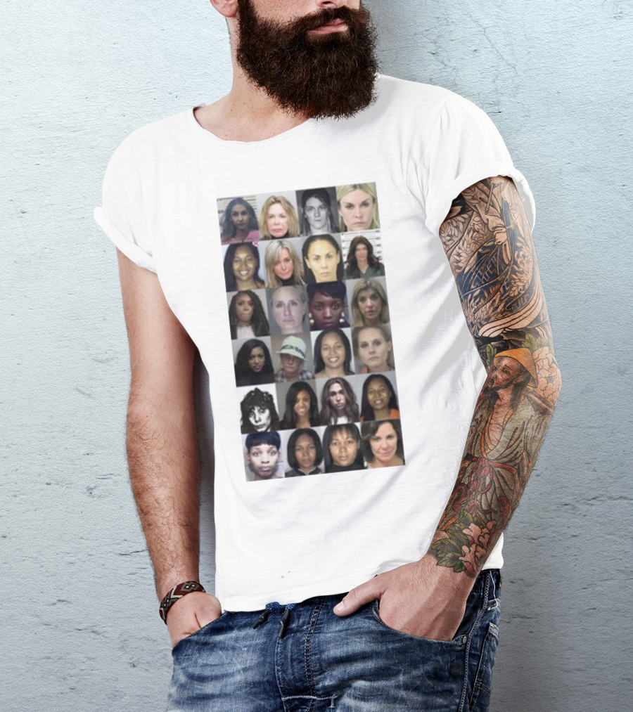 Karen Huger Real Housewives Mugshot Wall Of Fame Photos T-Shirt