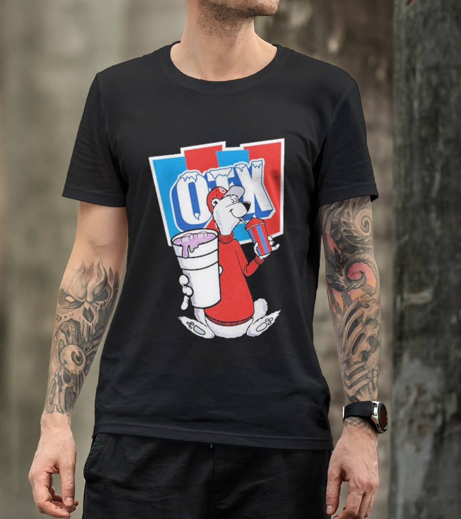 Otx Boyz So Icee Polar Bear Double Cup Red Blue White T-Shirt