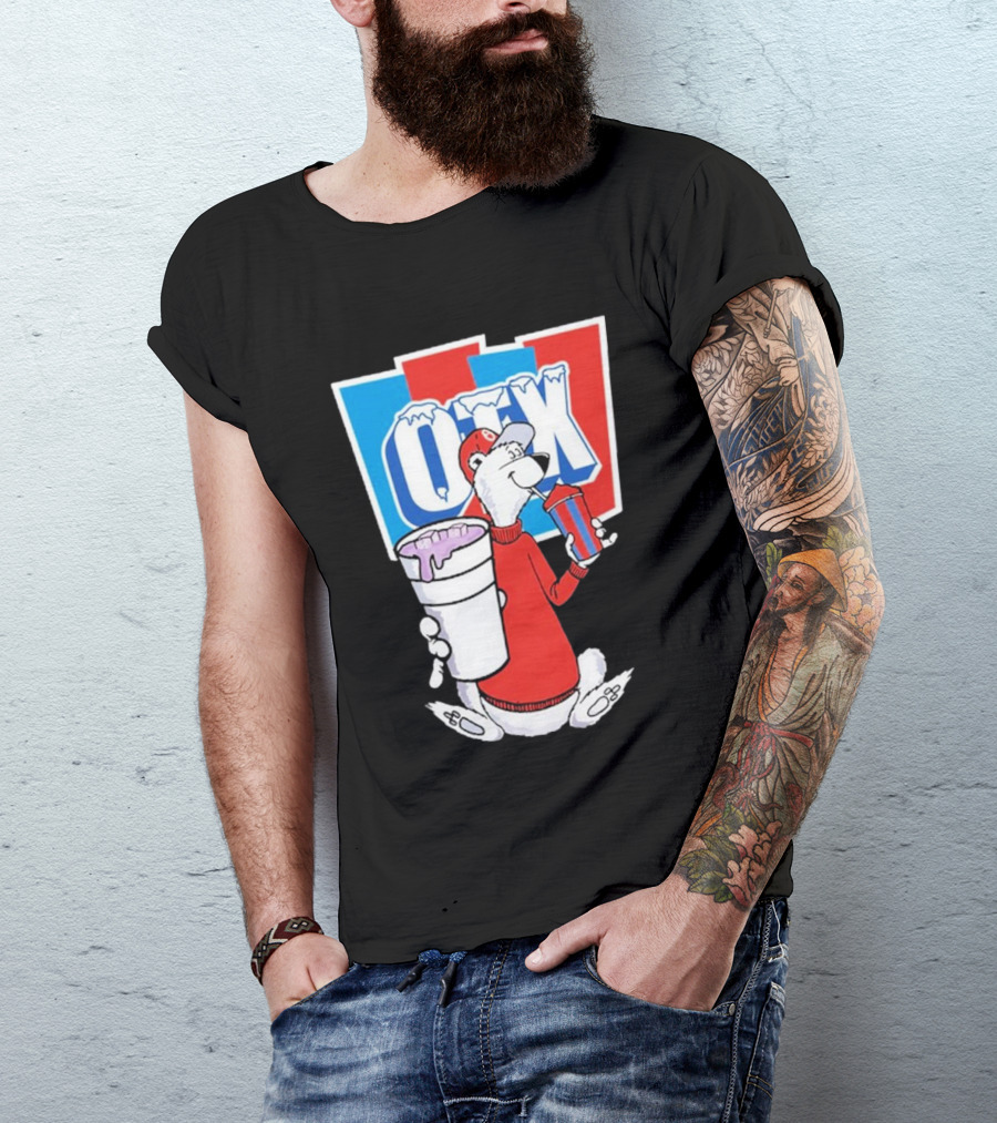 Otx Boyz So Icee Polar Bear Double Cup Red Blue White T-Shirt