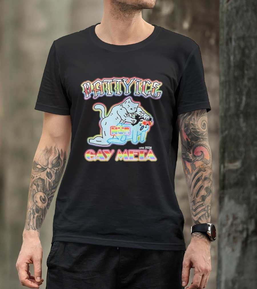 Patty Ice Cat Duo NQB Gay Meta T-Shirt