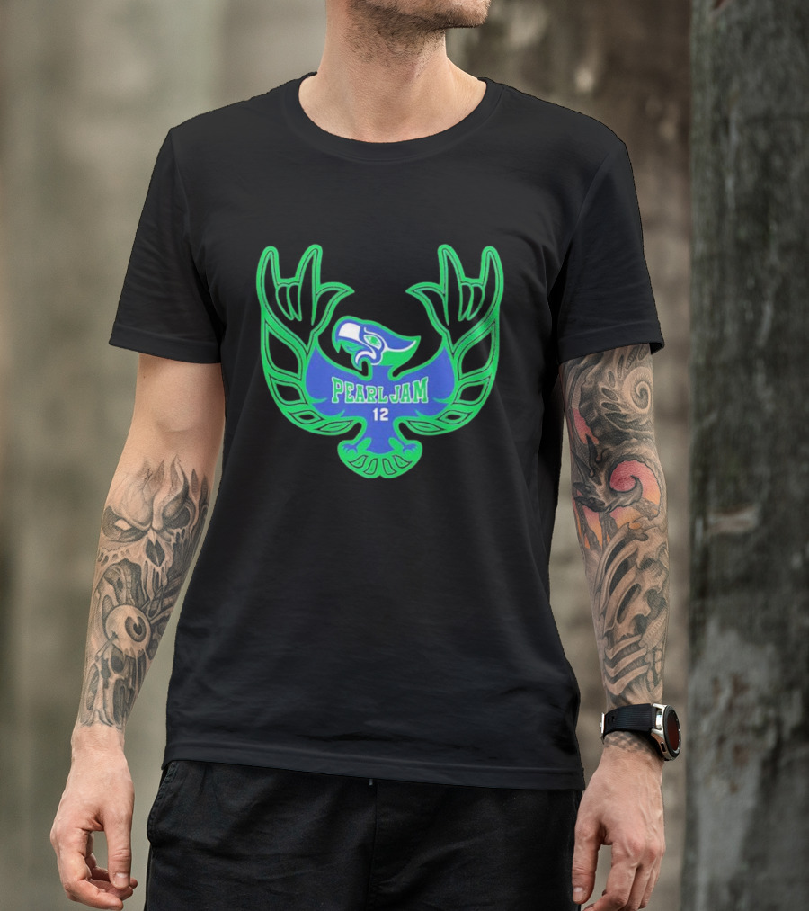 Pearl Jam 12 Seahawks Fan Emblem T-Shirt