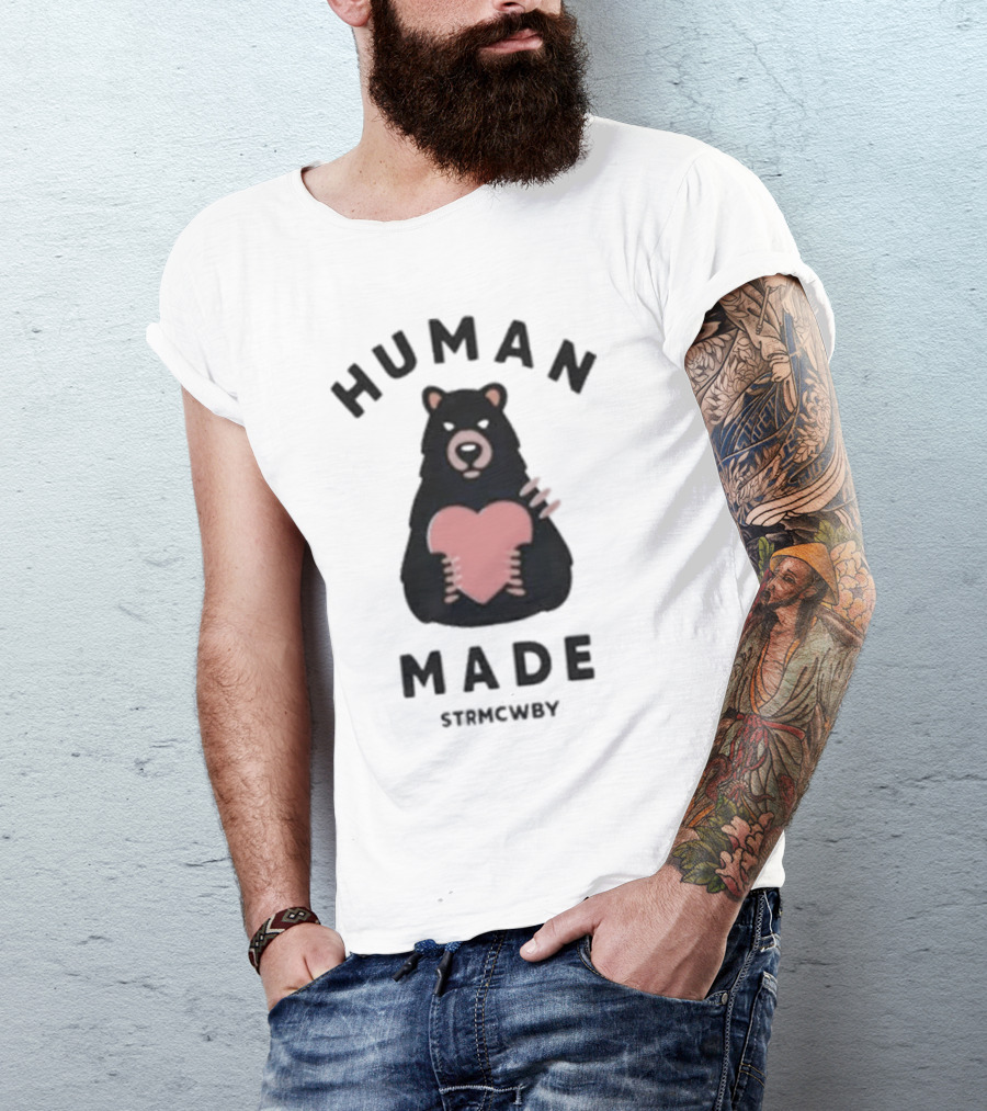 Human Made Strmcwby Bear Heart T-Shirt