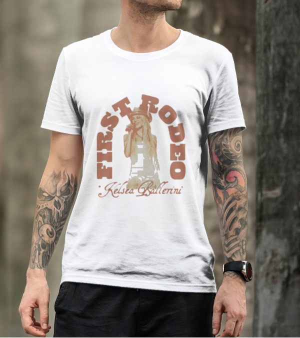 Kelsea Ballerini First Rodeo Cowgirl Hat Microphone T-Shirt