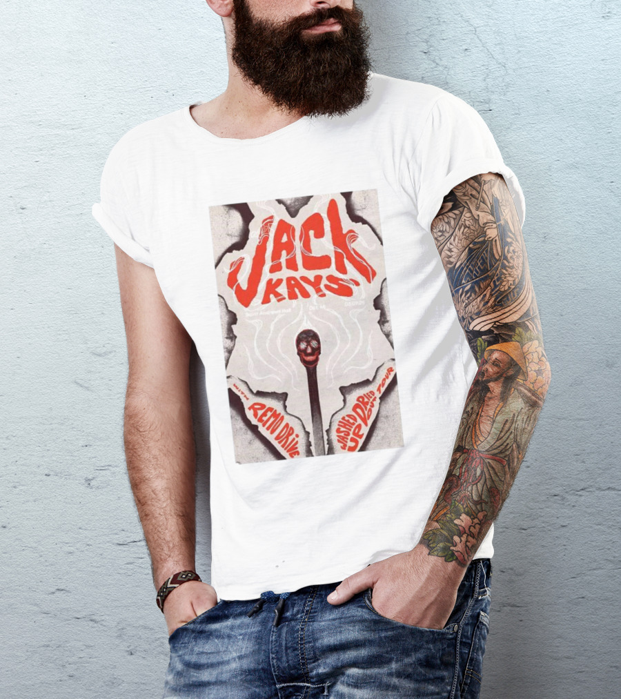 Jack Kays March 9 2025 St. Andrew’s Hall Detroit Featuring Remo Drive Washed Up Dried Up Tour T-Shirt