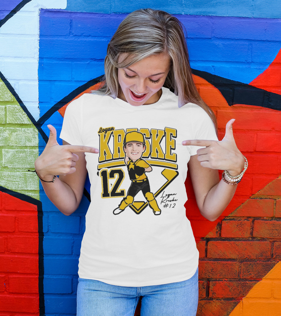 Logan Kreske Baseball 12 2025 Player Illustration T-Shirt