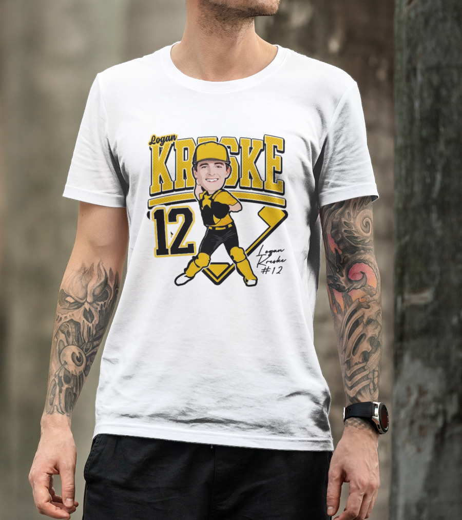 Logan Kreske Baseball 12 2025 Player Illustration T-Shirt