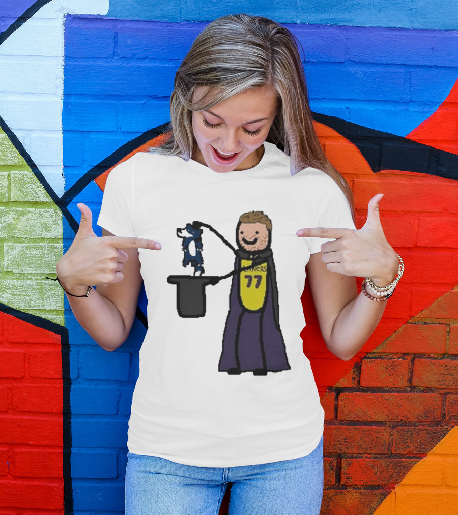 Luka Doncic 77 Lakers Magic Cartoon T-Shirt