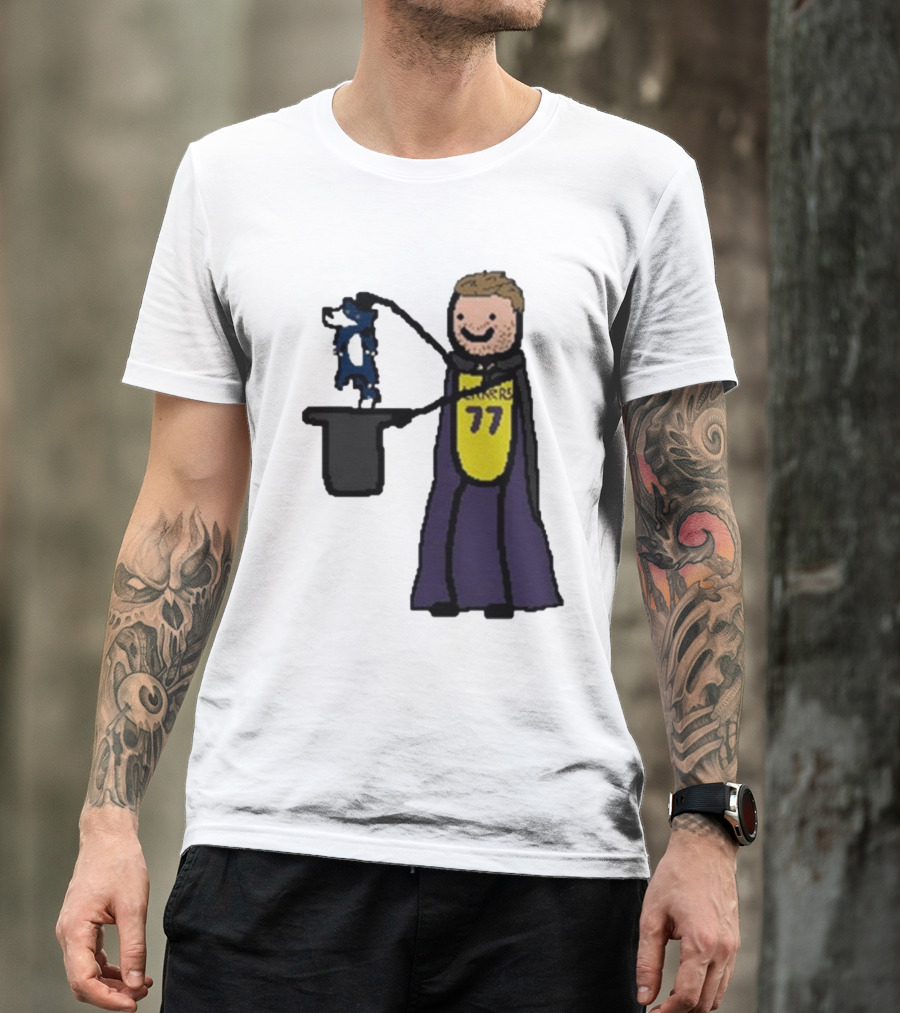 Luka Doncic 77 Lakers Magic Cartoon T-Shirt