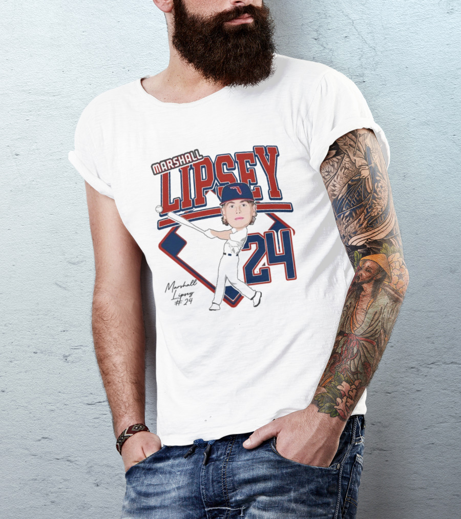 Marshall Lipsey 24 Baseball 2025 M. Reshold T-Shirt
