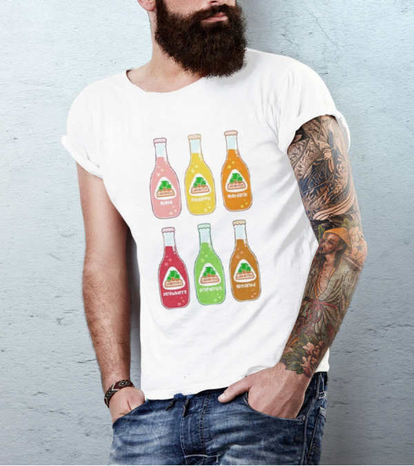 Jarritos Soda Bottle Guava Pineapple Mandarin Strawberry Grapefruit Tamarind T-Shirt