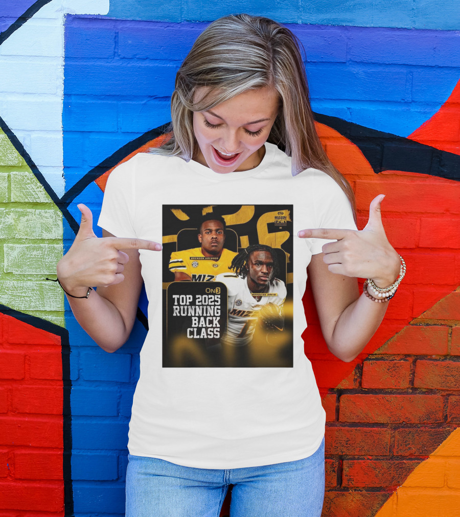 Missouri Football Top 2025 Running Back Class Brendon Haygood Marquise Davis SEC Mizzou T-Shirt