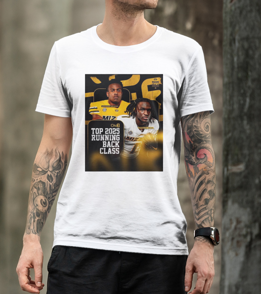 Missouri Football Top 2025 Running Back Class Brendon Haygood Marquise Davis SEC Mizzou T-Shirt