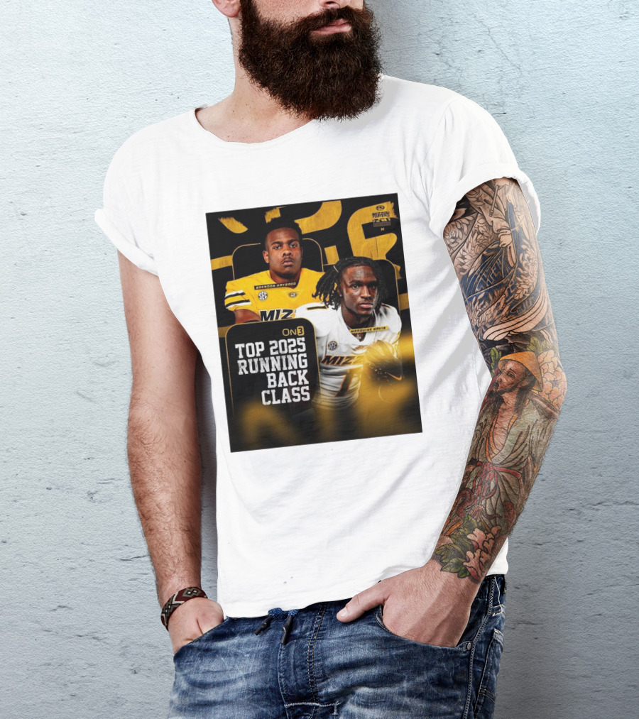 Missouri Football Top 2025 Running Back Class Brendon Haygood Marquise Davis SEC Mizzou T-Shirt
