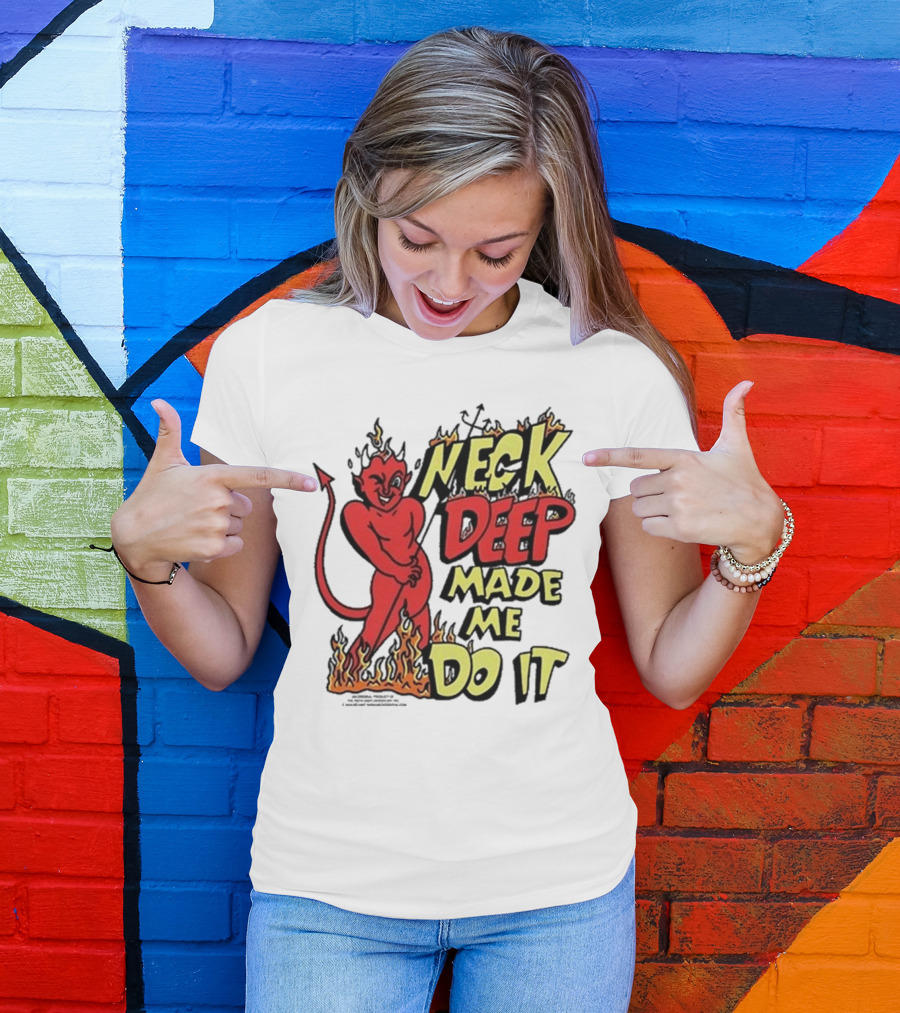 Neck Deep Made Me Do It Devil Flames T-Shirt