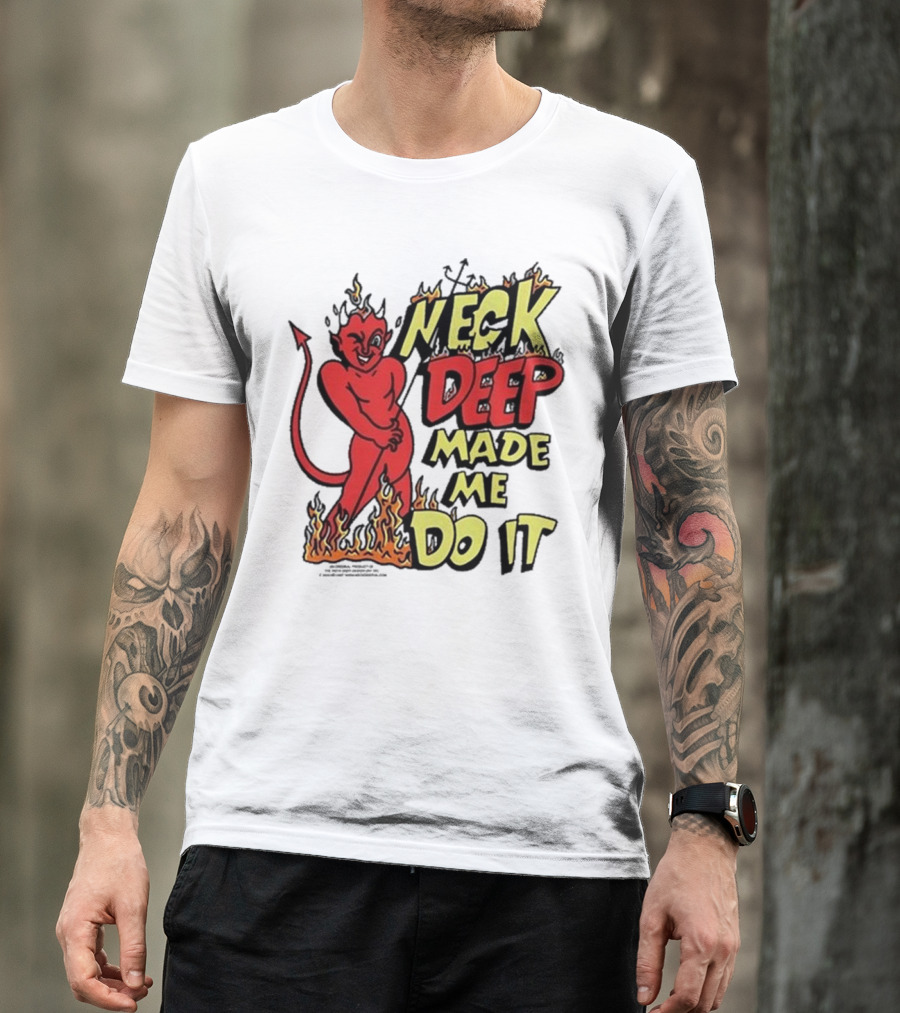 Neck Deep Made Me Do It Devil Flames T-Shirt