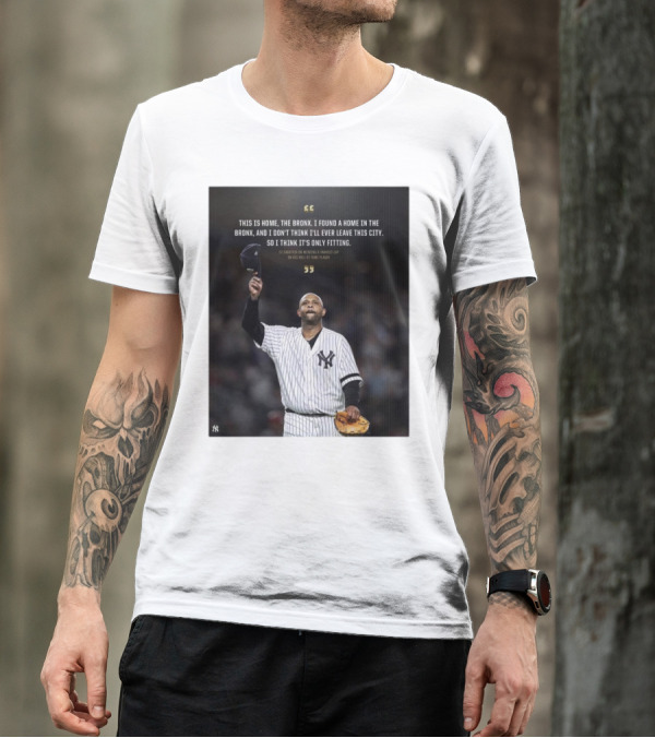 New York Yankees CC Sabathia This Is Home The Bronx Hall Of Fame Plaque T-Shirt