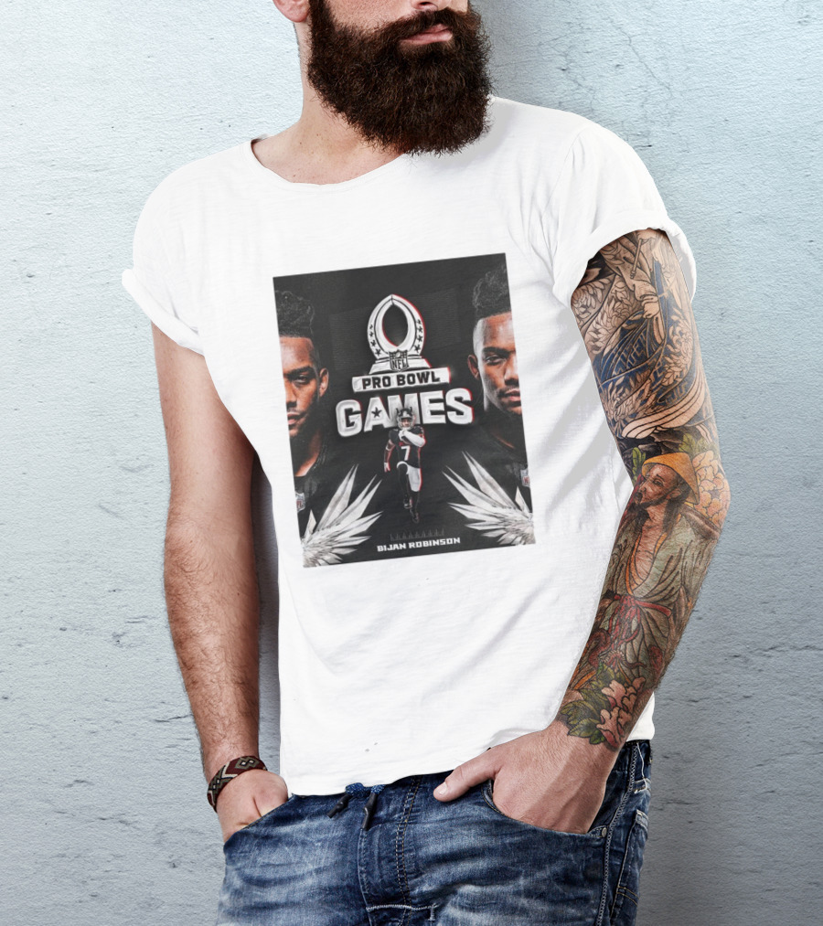 NFL Pro Bowl Games Bijan Robinson Atlanta Falcons 2025 T-Shirt