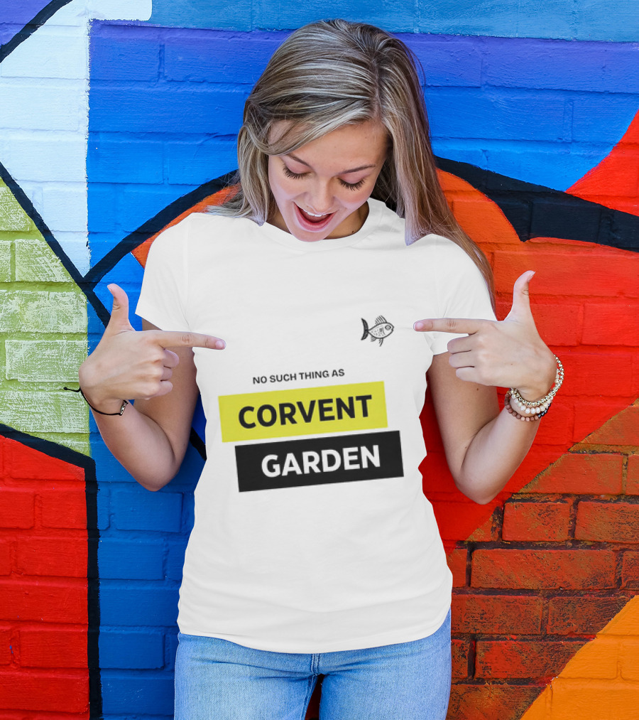 No Such Thing As Corvent Garden With Yellow And Black Text Blocks T-Shirt