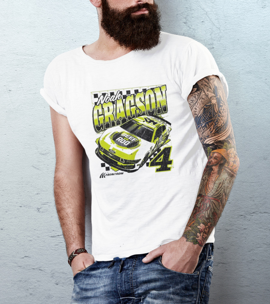 Noah Gragson Beef-A-Roo Car Racing Number 4 T-Shirt