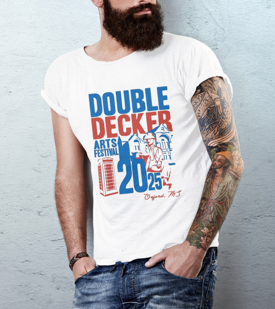 Ole Miss Rebels Double Decker Arts Festival 2025 Oxford MS T-Shirt