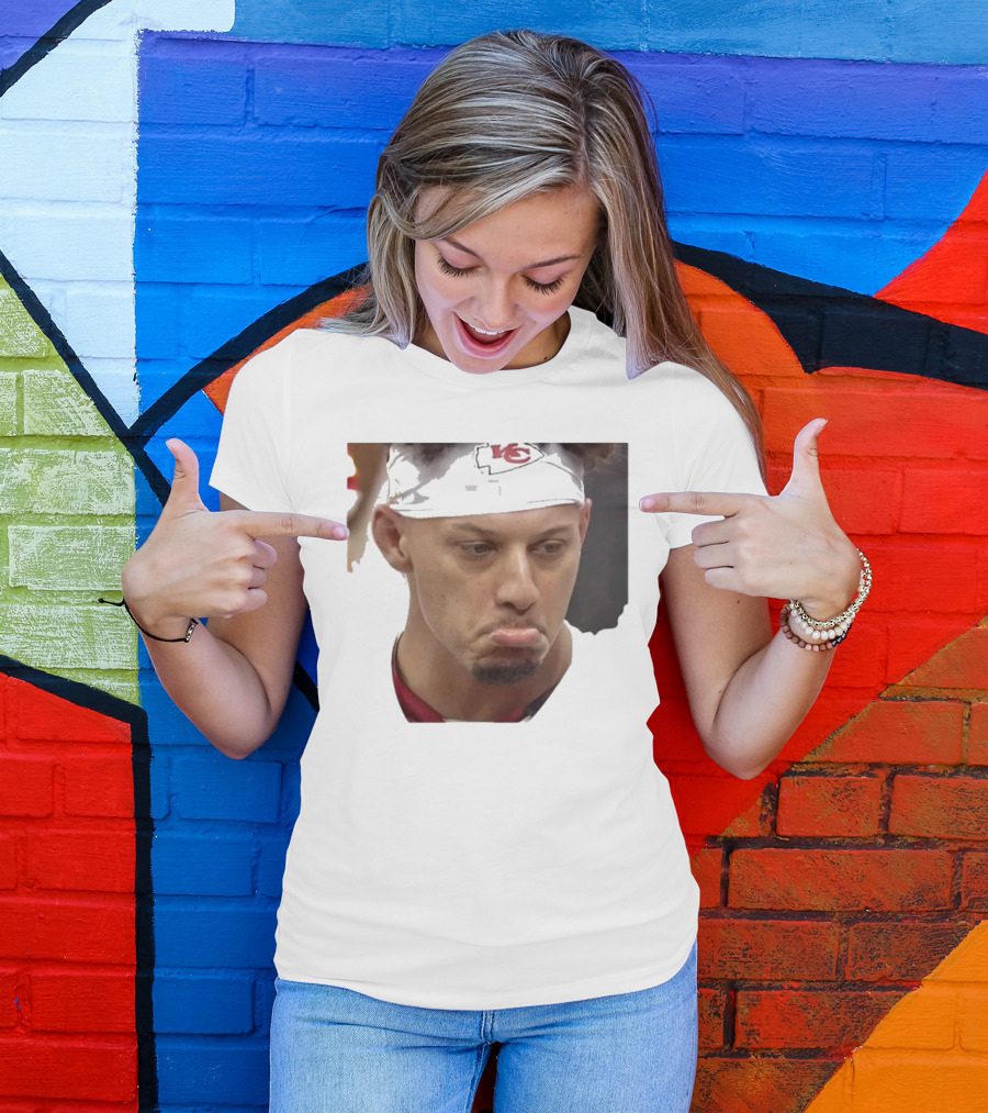 Super Sad Pat Mahomes Headband KC T-Shirt
