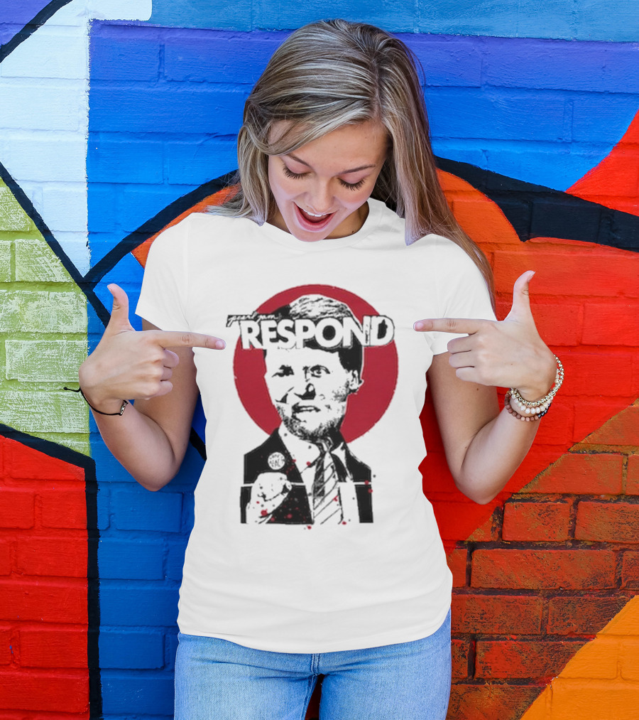 Pearl Jam Respond 2025 Red Circle Silhouette T-Shirt