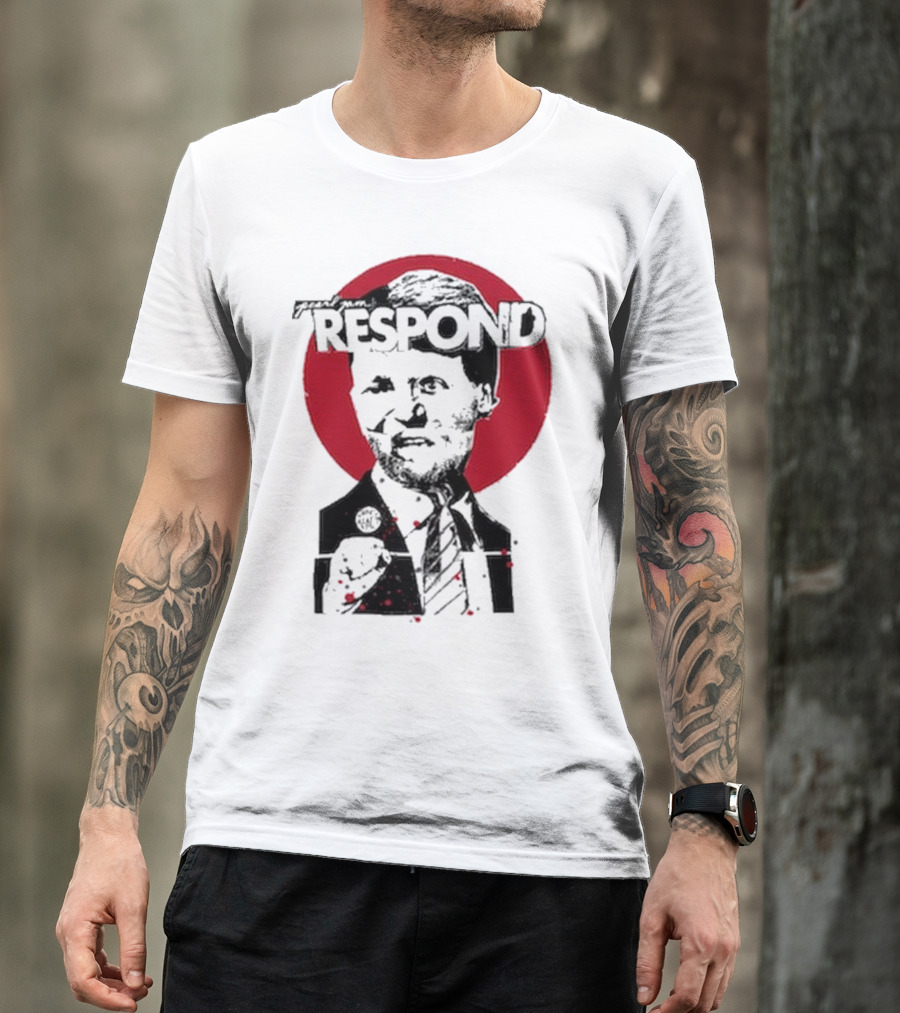Pearl Jam Respond 2025 Red Circle Silhouette T-Shirt