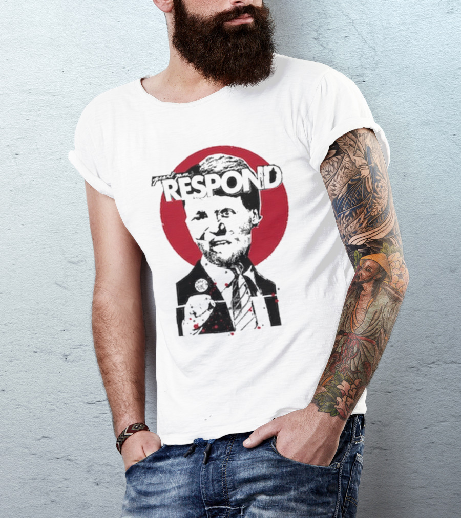 Pearl Jam Respond 2025 Red Circle Silhouette T-Shirt