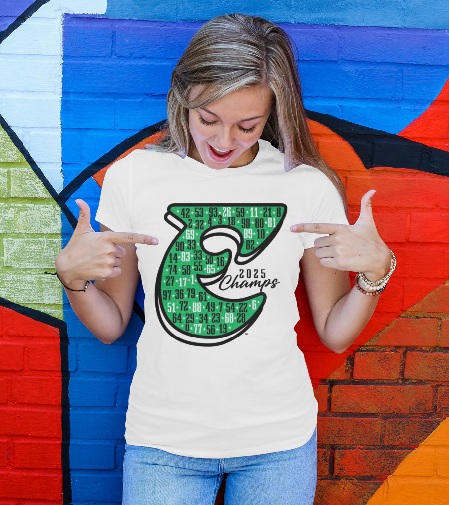 Philadelphia E 2025 Champs Numbers Design T-Shirt
