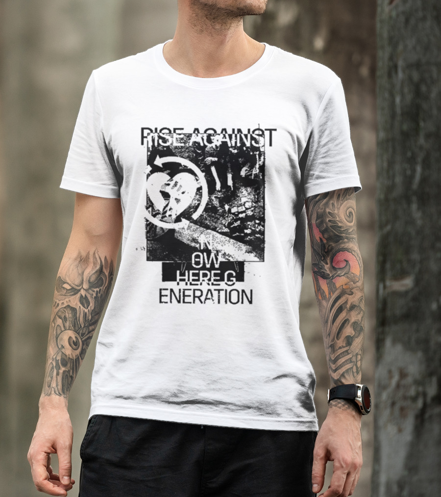 Rise Against Nowhere Generation Street Kids Stop Skeleton T-Shirt