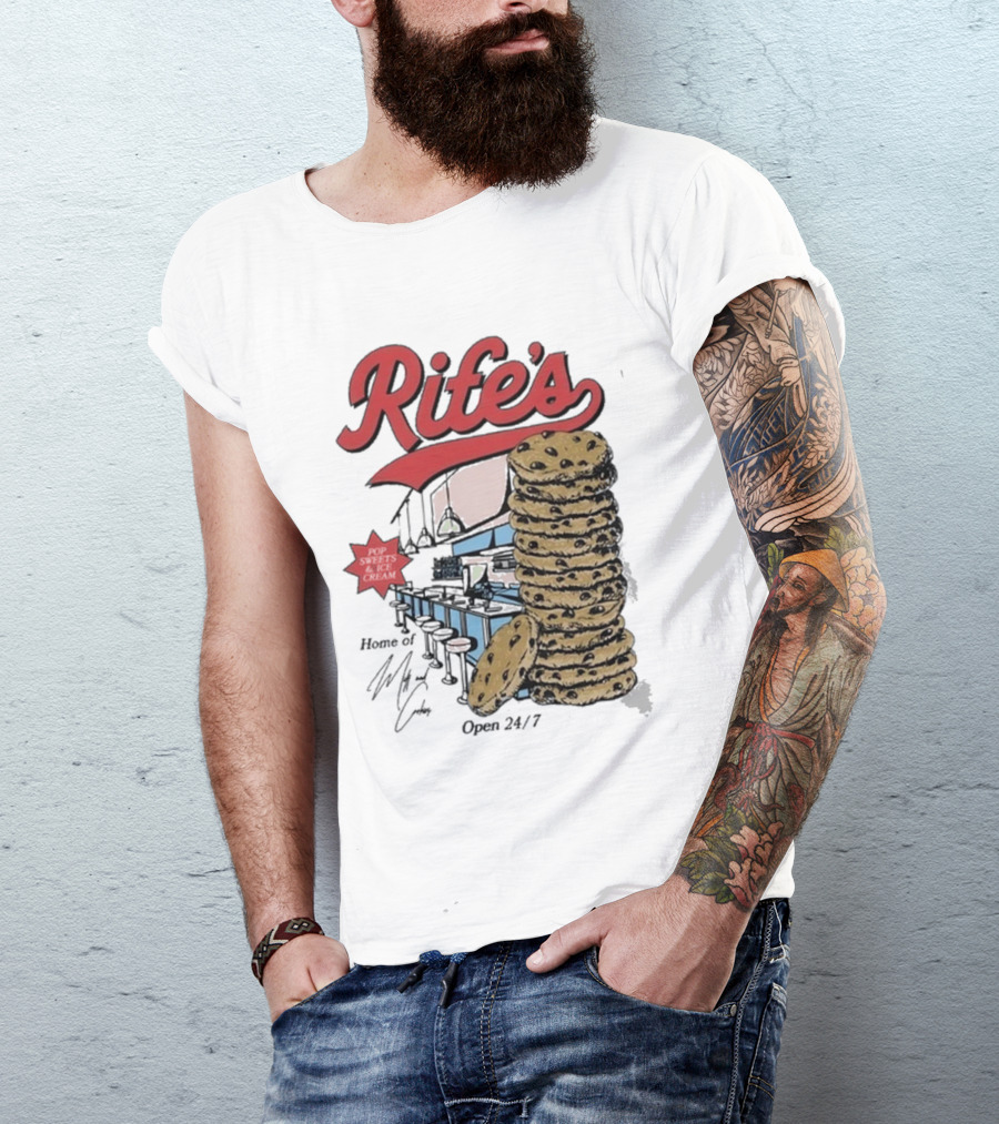 Rife's Diner 2025 Cookie Stack Retro Style T-Shirt