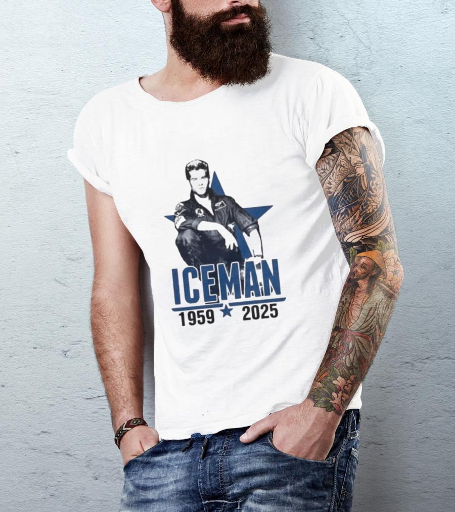 Val Kilmer 1959-2025 Iceman Top Gun T-Shirt