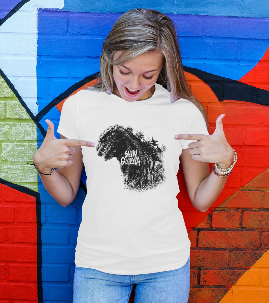 Shin Godzilla Persecution Of The Masses Kaiju Silhouette T-Shirt