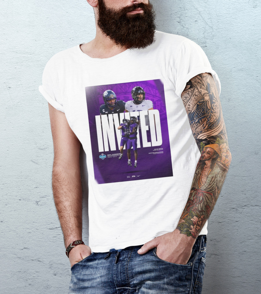 Invited NFL Combine TCU Horned Frogs Jack Bech Savion Williams Wide Receivers Indianapolis 2024 T-Shirt
